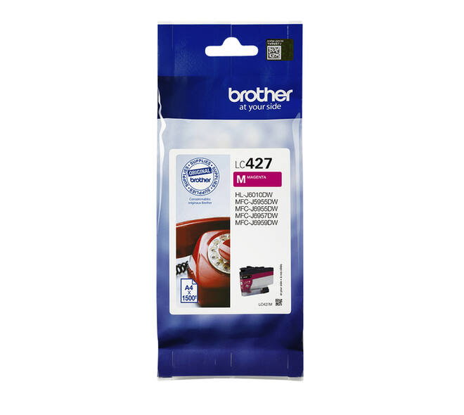 Inktcartridge Brother LC-427M rood