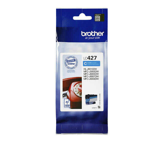 Inktcartridge Brother LC-427C blauw