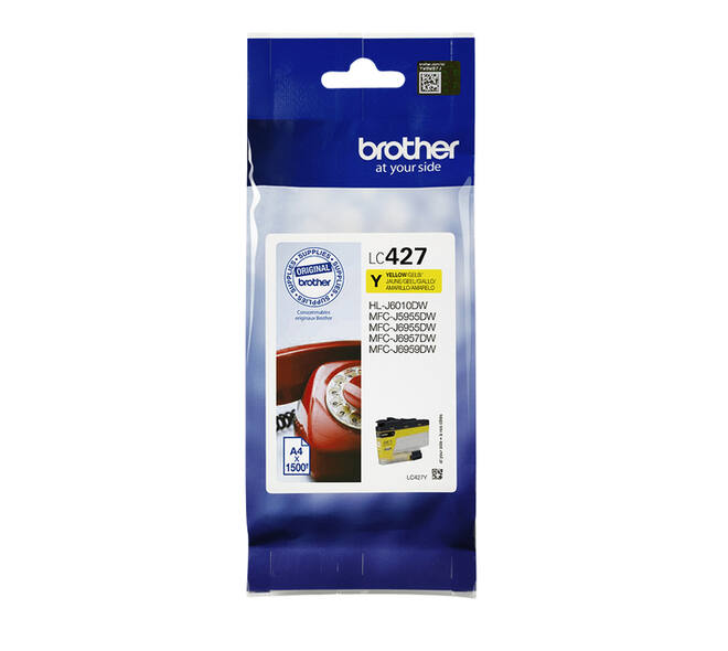 Inktcartridge Brother LC-427Y geel