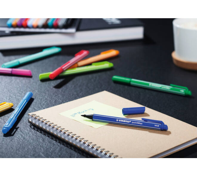 Viltstift STABILO pointMax 488/24 Arty medium assorti etui à 24 stuks