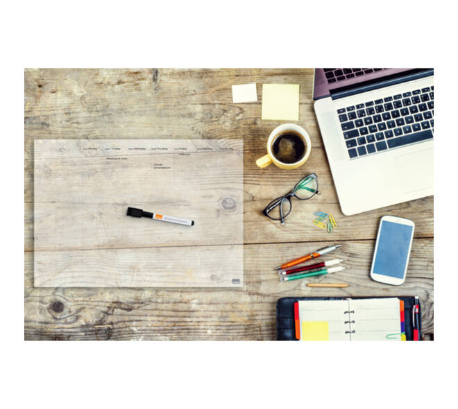 Weekplanner Nobo transparant acryl A4