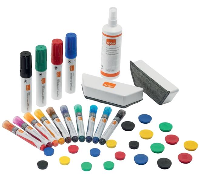 Whiteboard accessoire kit Nobo Move & Meet 37 stuks