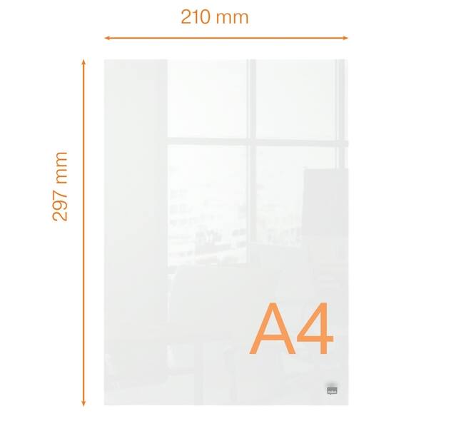 Notitiebord Nobo transparant acryl A4
