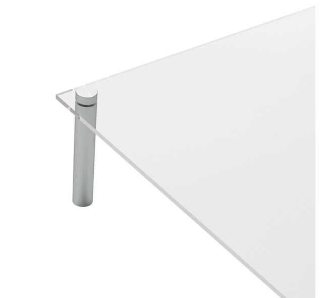 Notitiebord Nobo transparant acryl schuin A4