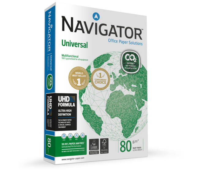 Kopieerpapier Navigator Universal CO2 A4 80gr wit 500 vel