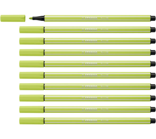 Viltstift STABILO Pen 68/14 medium vleugje limoen