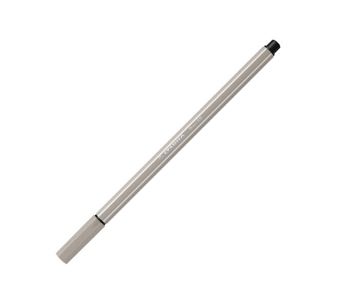 Viltstift STABILO Pen 68/93 medium  warm grijs