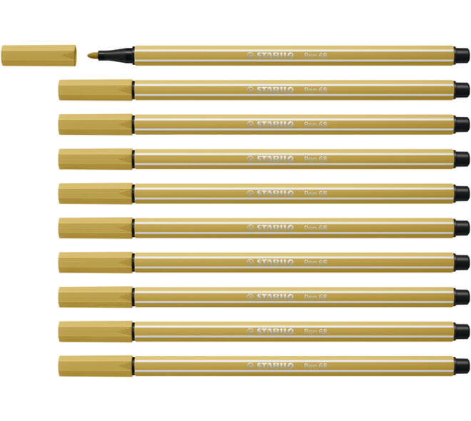 Viltstift STABILO Pen 68/66 medium khaki