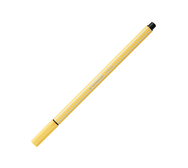 Viltstift STABILO Pen 68/23 medium lichtgeel