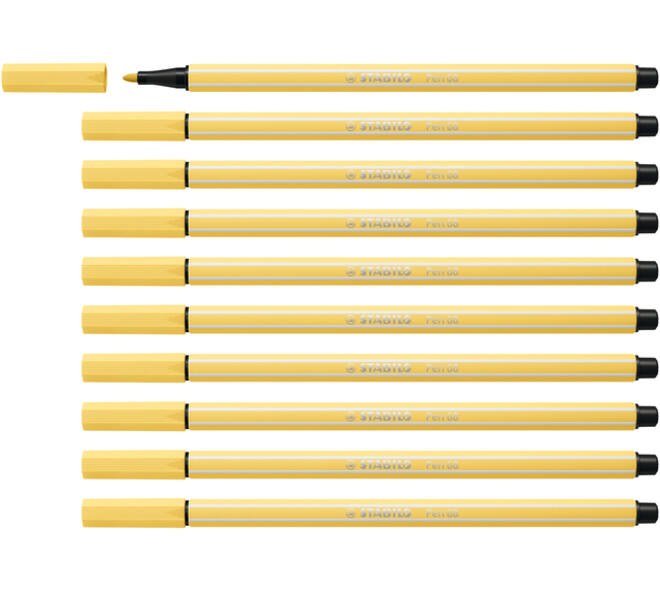 Viltstift STABILO Pen 68/23 medium lichtgeel