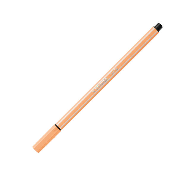 Viltstift STABILO Pen 68/25 medium pastel oranje