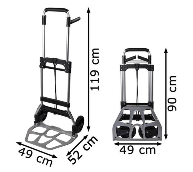 Steekwagen Pavo opvouwbaar aluminium 120kg