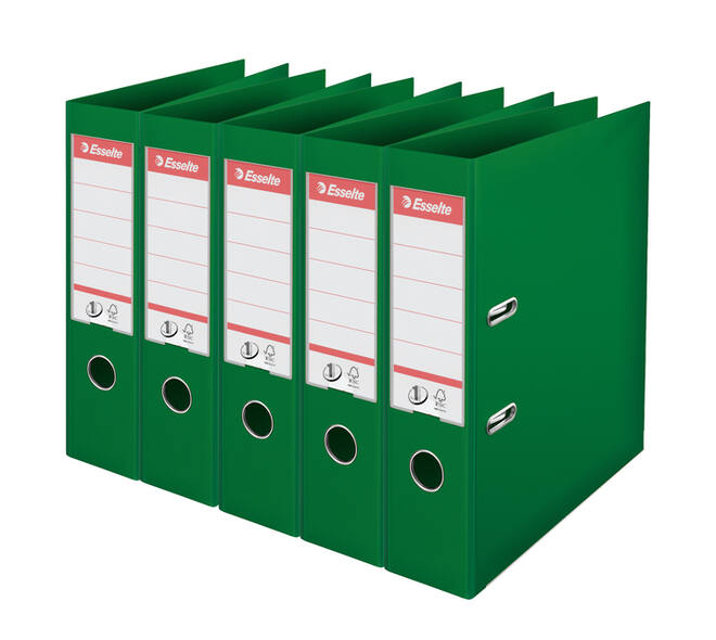 Ordner Esselte Vivida No.1 multipack 75mm A4 5 stuks groen