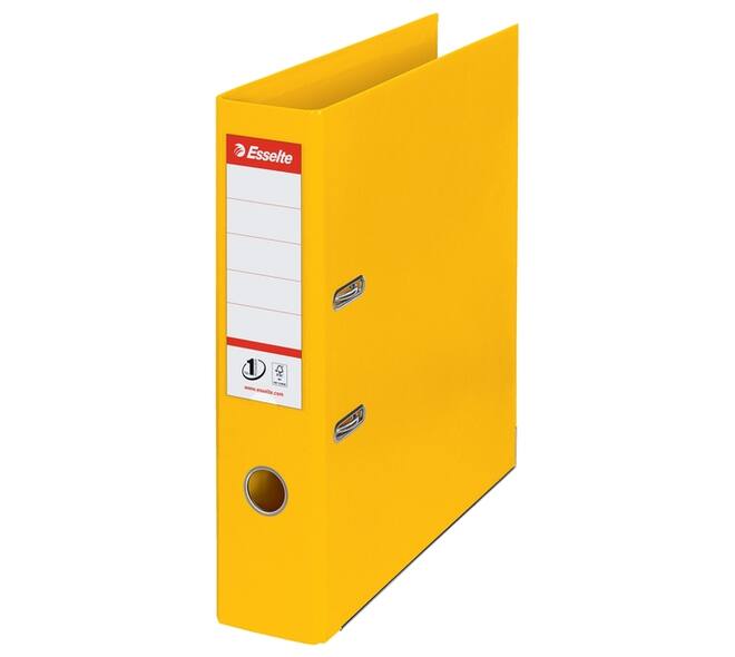 Ordner Esselte No 1 Power PP 75 mm geel 5 stuks