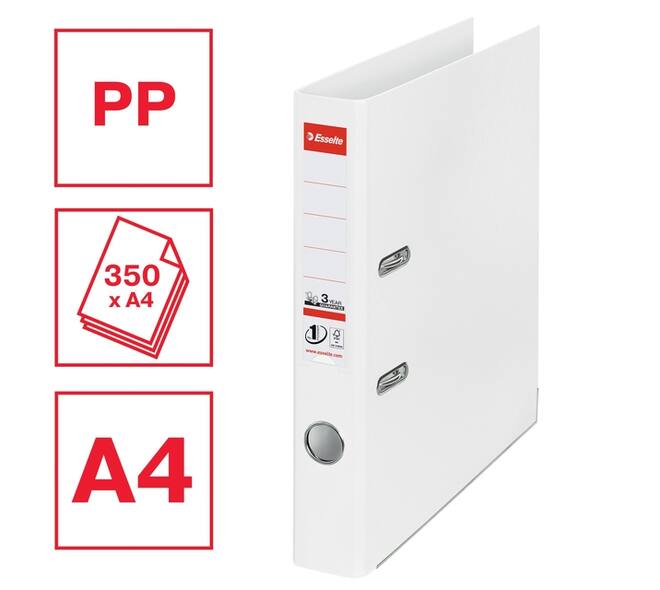 Ordner Esselte No 1 Power PP 50mm wit 5 stuks