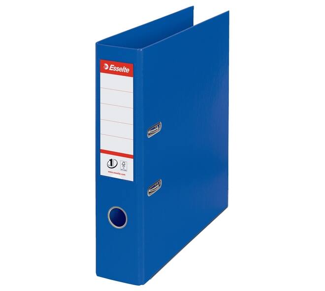 Ordner Esselte No.1 72mm PP 30% gerecycled folie Multipack blauw 5 stuks