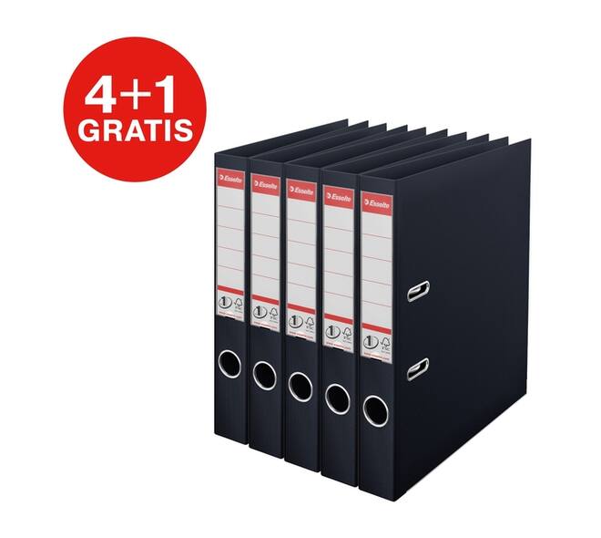 Ordner Esselte Vivida No.1 multipack 50mm A4 5 stuks zwart