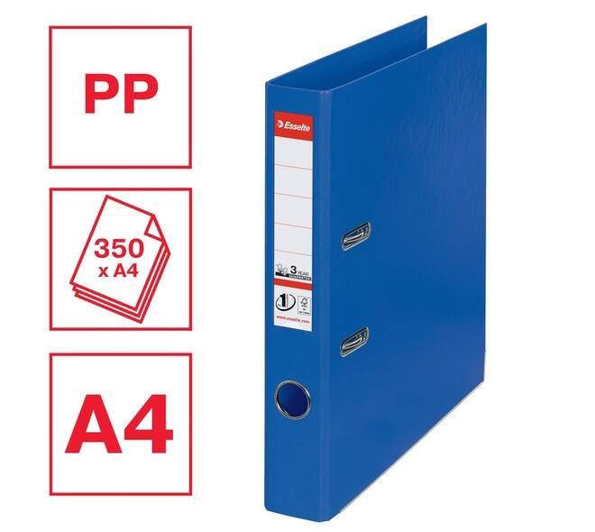 Ordner Esselte No 1 Power PP 50 mm blauw 5 stuks