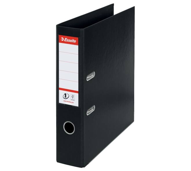 Ordner Esselte No.1 72mm PP 30% gerecycled folie Multipack zwart 5 stuks