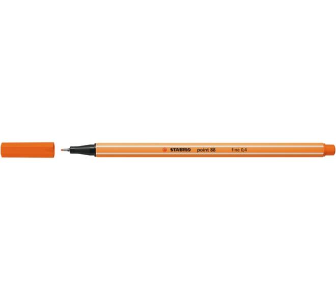Fineliner STABILO point 88/30 fijn bleek vermiljoen