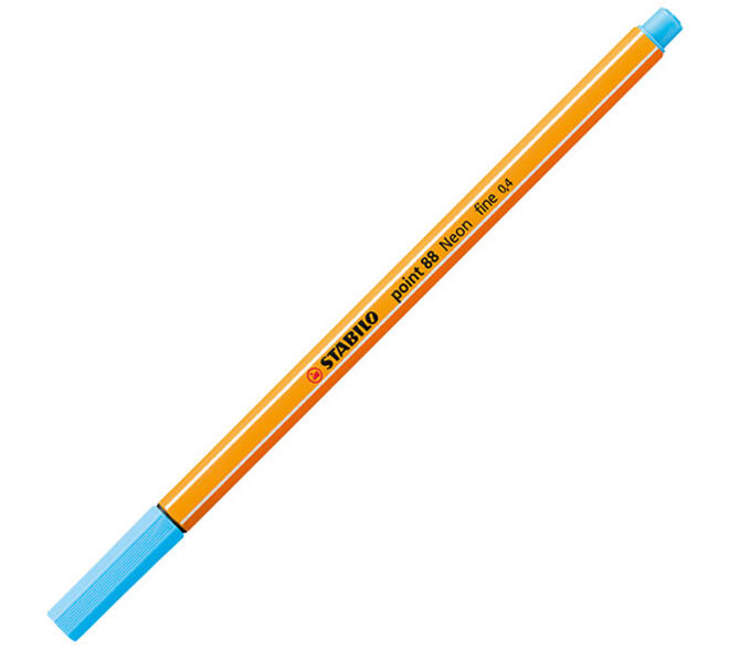 Fineliner STABILO point 88/031 fijn neon blauw