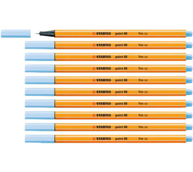 Fineliner STABILO point 88/11 fijn ijsblauw