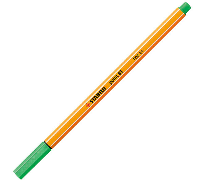 Fineliner STABILO point 88/16 fijn licht smaragdgroen