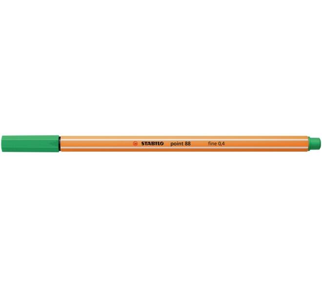 Fineliner STABILO point 88/16 fijn licht smaragdgroen