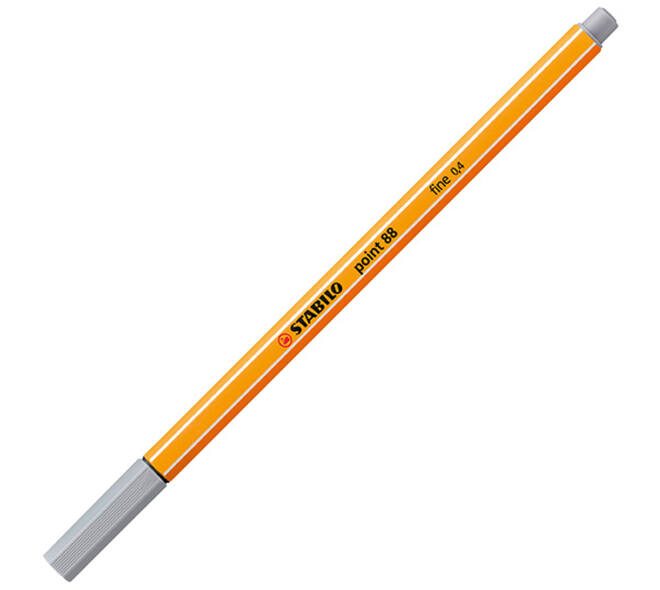 Fineliner STABILO point 88/95 fijn middelkoud grijs