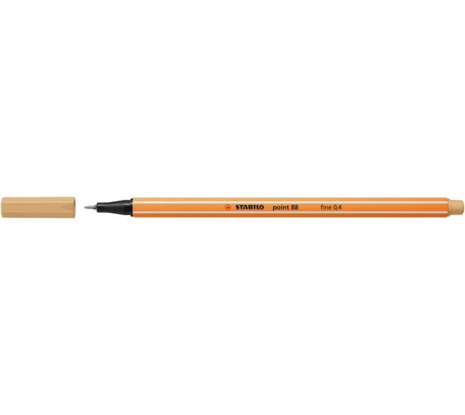 Fineliner STABILO point 88/88 fijn licht oker