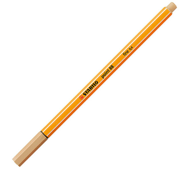 Fineliner STABILO point 88/88 fijn licht oker