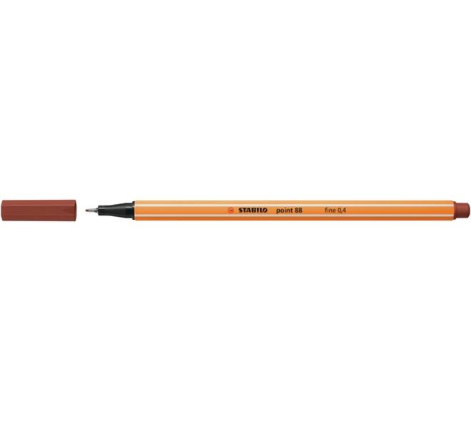 Fineliner STABILO point 88/75 fijn sienna