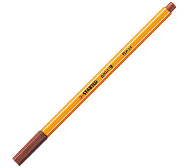 Fineliner STABILO point 88/75 fijn sienna