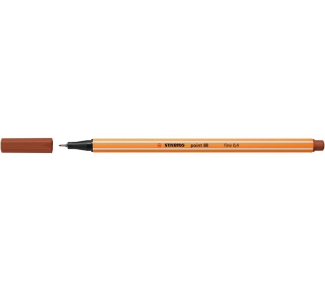 Fineliner STABILO point 88/38 fijn krijtrood
