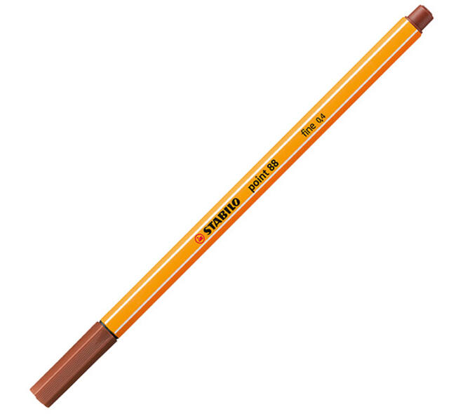 Fineliner STABILO point 88/38 fijn krijtrood