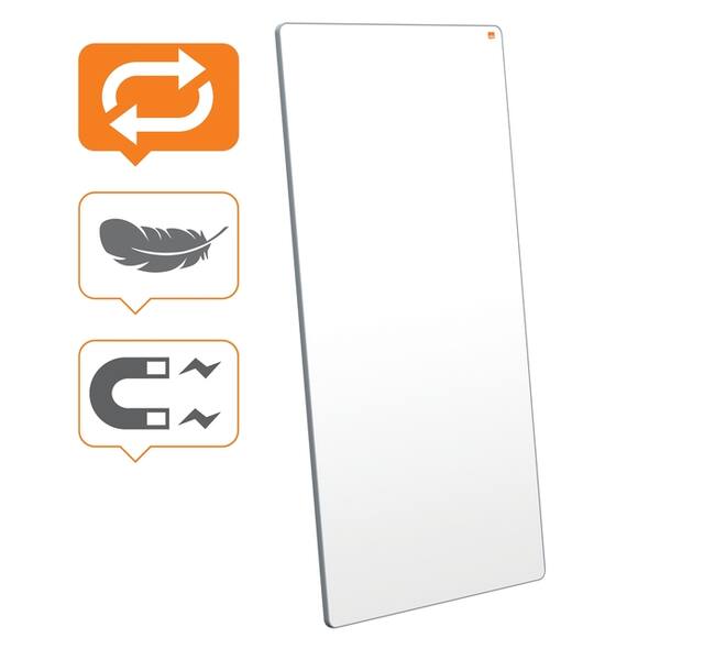 Whiteboard Nobo Move & Meet 90x180cm grijs