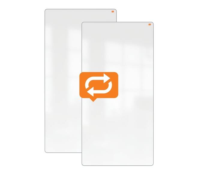 Whiteboard Nobo Move & Meet 90x180cm grijs