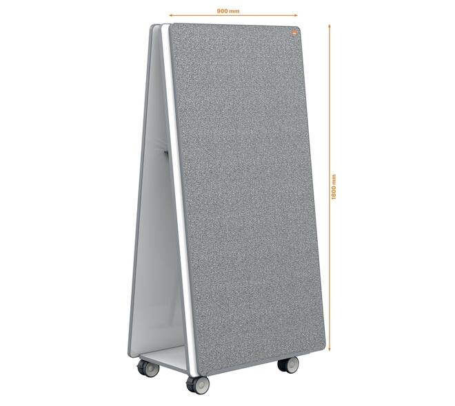 White- en Memobord systeem Nobo Move & Meet 90x180cm