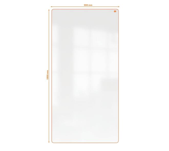 Whiteboard Nobo Move & Meet 90x180cm oranje