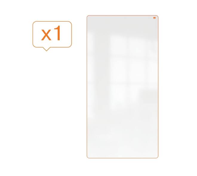 Whiteboard Nobo Move & Meet 90x180cm oranje