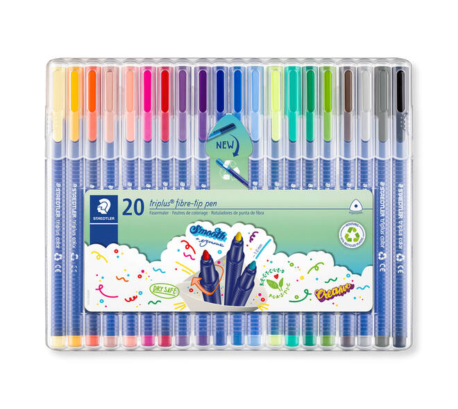 Kleurstift Staedtler 323 Triplus color à 20 kleuren