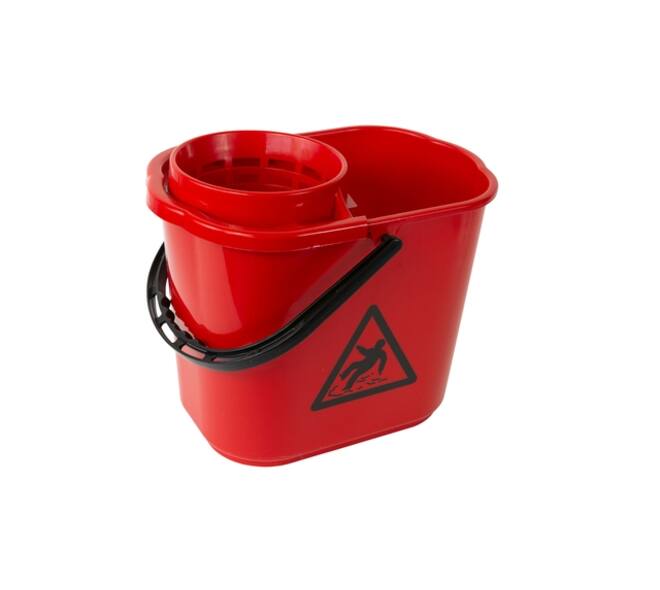 Mopemmer spaans Cleaninq met korf 12L rood