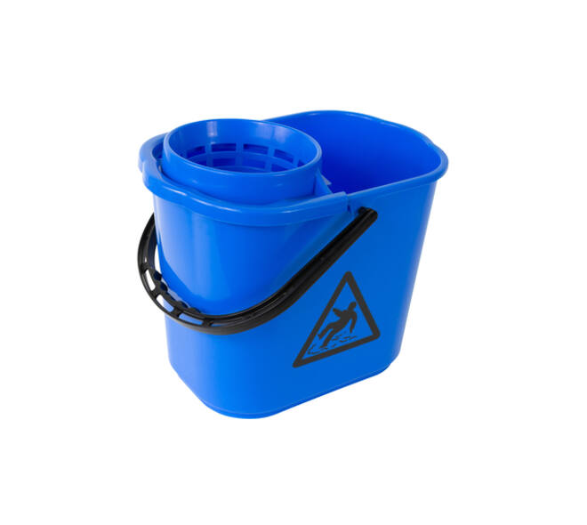 Mopemmer spaans Cleaninq met korf 12L blauw
