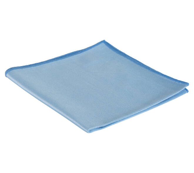Glasdoek Cleaninq microvezel 40x40cm blauw 3 stuks