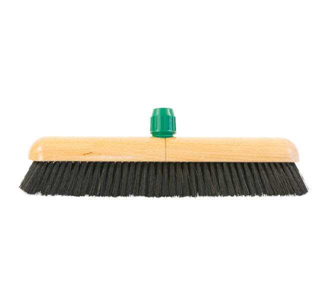 Zaalbezem Cleaninq gemengd haar met steelhouder 40cm
