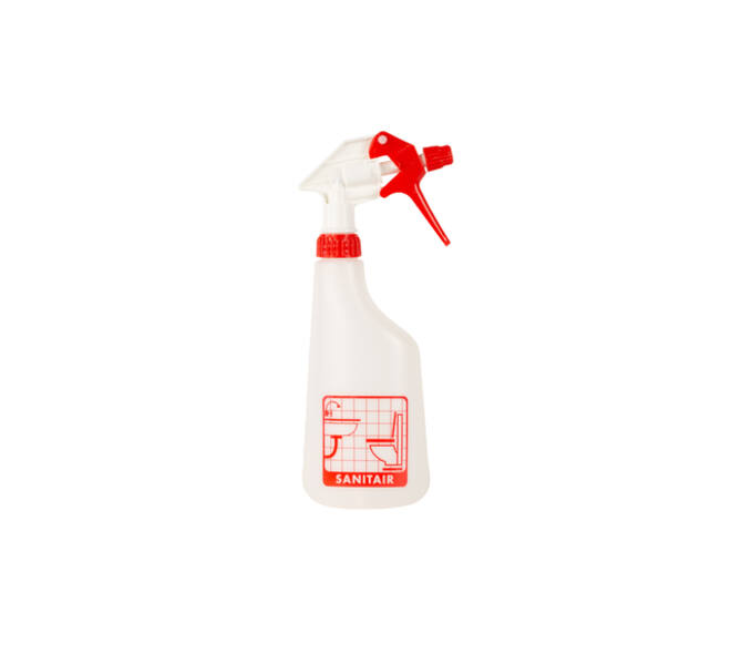 Sprayflacon Cleaninq 600ml leeg met logo sanitair