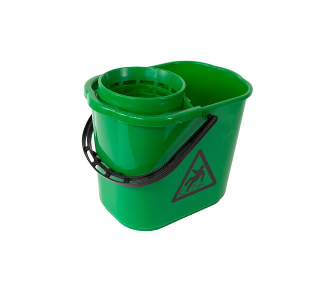 Mopemmer spaans Cleaninq met korf 12L groen