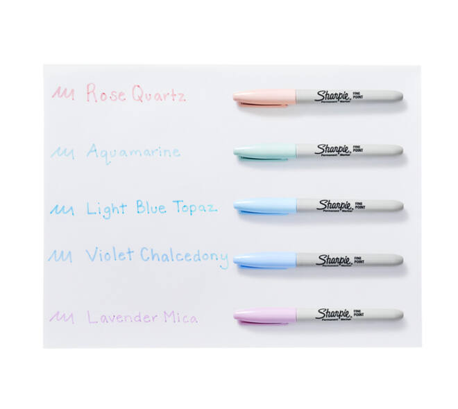 Viltstift Sharpie rond Mystic Gems assorti blister à 12 stuks