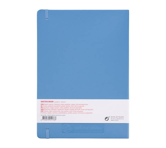 Schetsboek Talens Art Creation 80 witte vellen 140gr 210x300mm blauw