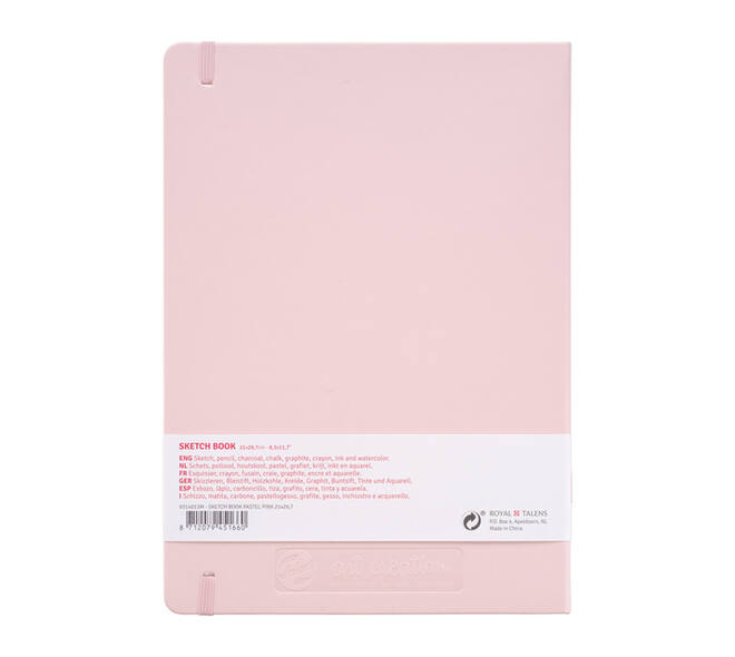 Schetsboek Talens Art Creation 80 witte vellen 140gr 210x300mm roze